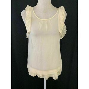 Eliot 100% Silk Sheer Crew Neck tank top